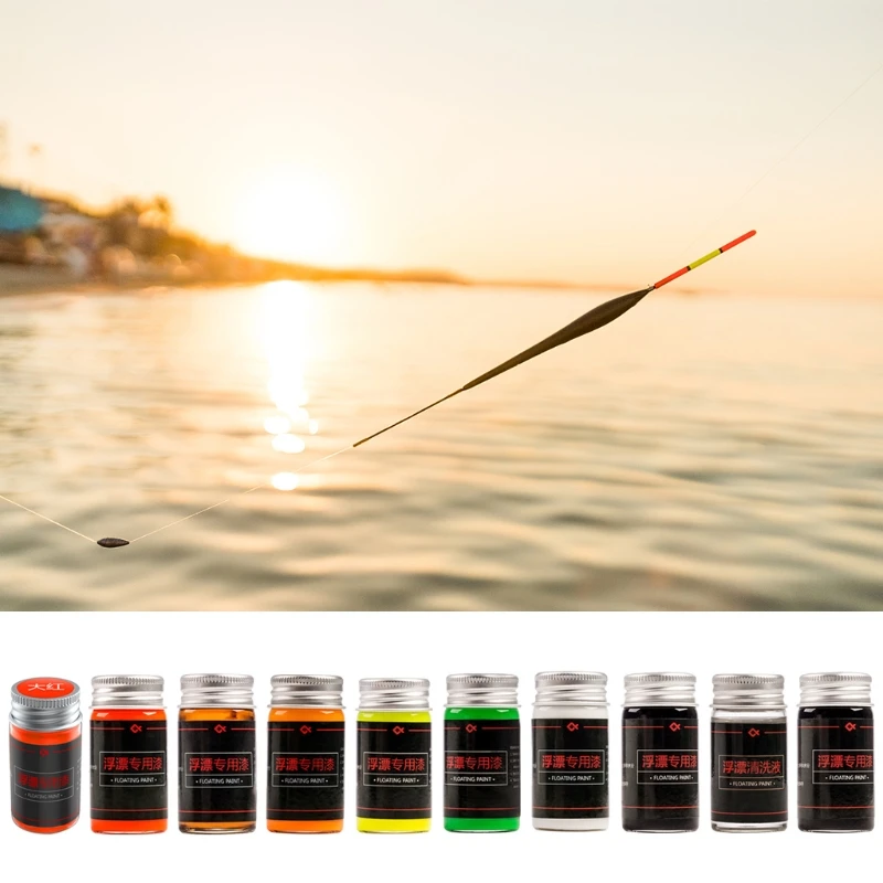 Fluorescent Paint for DIY Floats Tail Painting Visible Fishing Float Paint