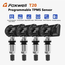 4pcs Foxwell T20 MX-Sensor TPMS 2 in 1 433/315MHZ OE Universal Activate Programming Tire Pressure Monitor Test Repair Tools