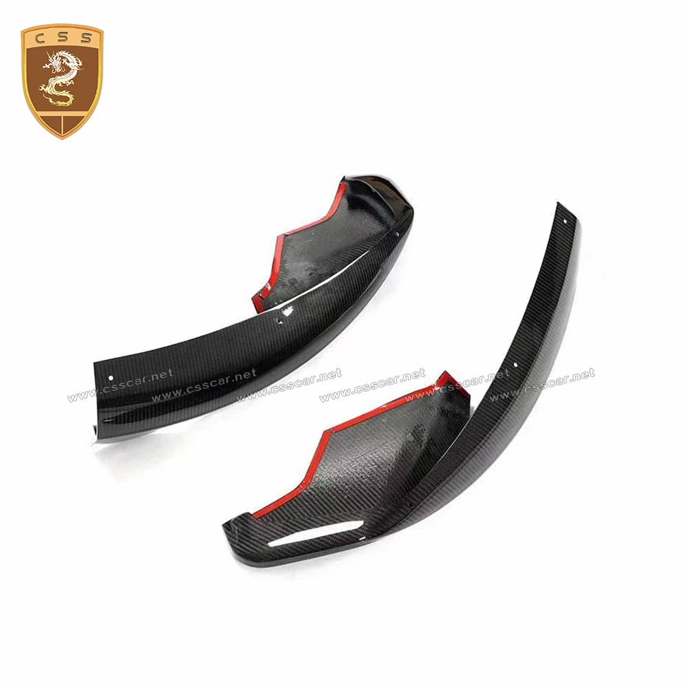 

Upgrade 620R Style Car Front Bumper Side Wrap Conner Guard For Mclaren 540C 570S Dry Carbon Fiber Protection Accessories