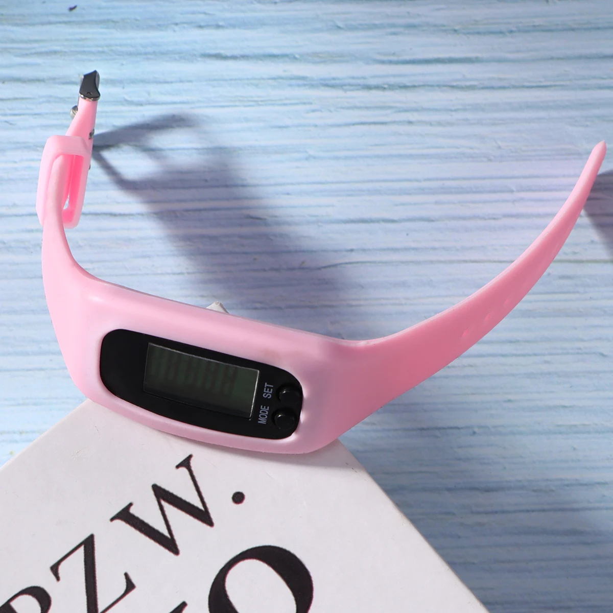 

1pc Smart Pedometer Wristband Sports Watch Walking Running Step Counter Silicone Band Detachable Core Durable For Hiking Camping