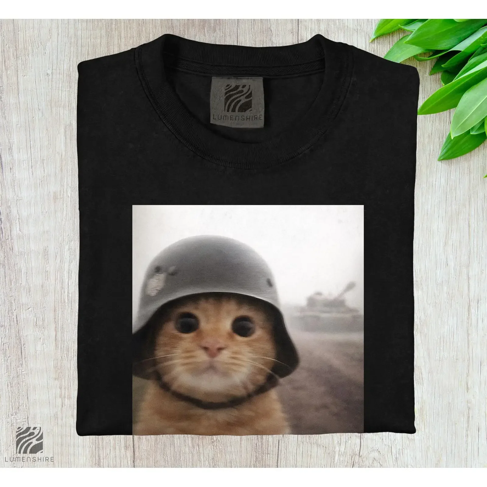 WW2 Cat Selfie T Shirt Funny Historical Cute Meme Vintage Military Humor vintage Washed Breathable Versatile Soft Unisex