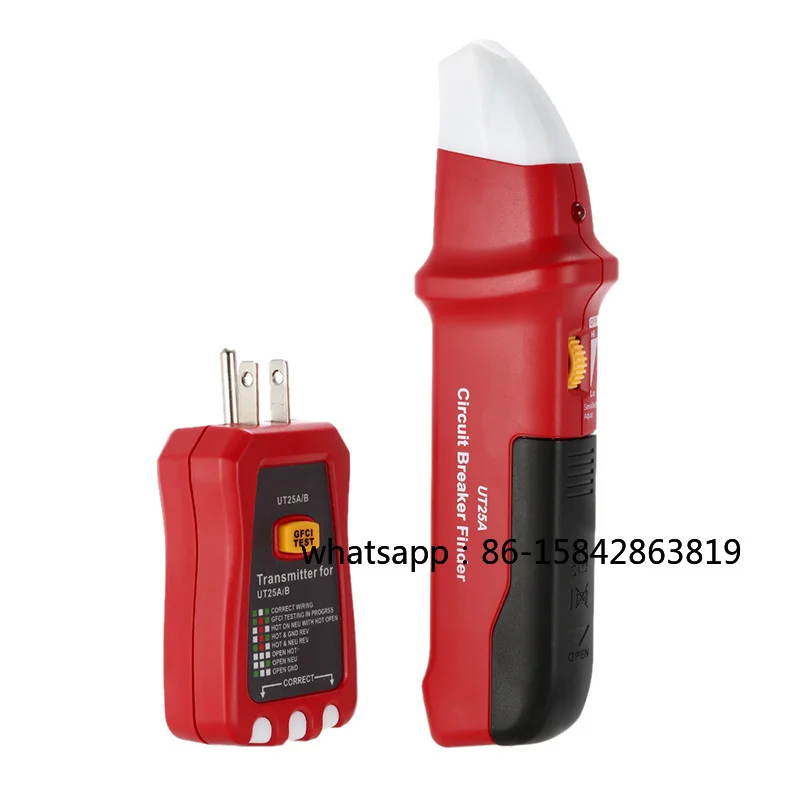 UT25A Circuit Breaker Finder Automatic Socket Tester Electrician Diagnostic Tool with Led Indicator Tester Leakage Protection