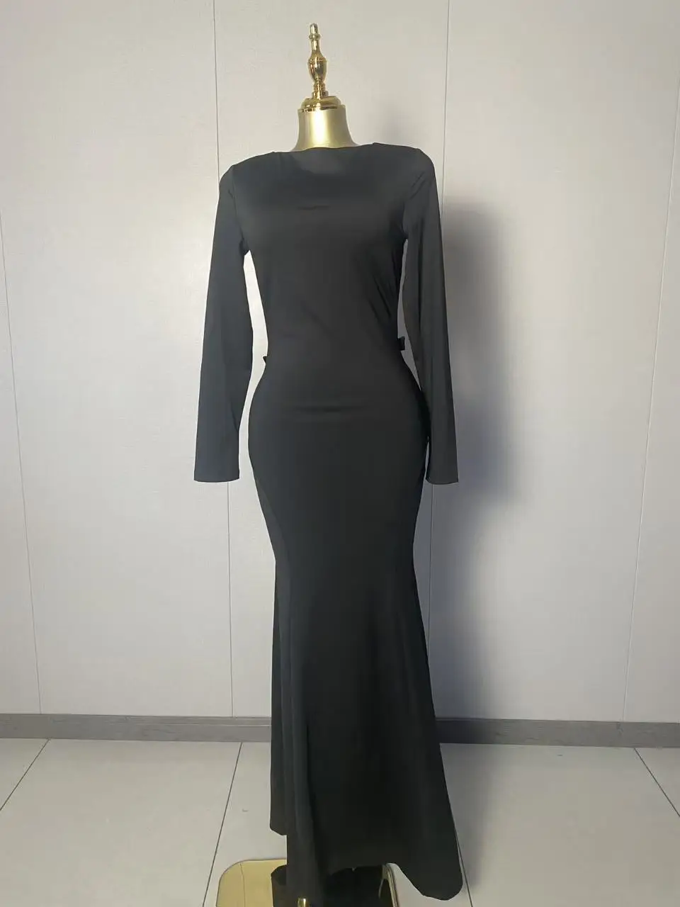 

Женское сексуальное свободное черное летнее платье знаменитостей с длинным рукавом и открытой спиной, элегантное вечернее клубное платье 2025, роскошные платья для дня рождения