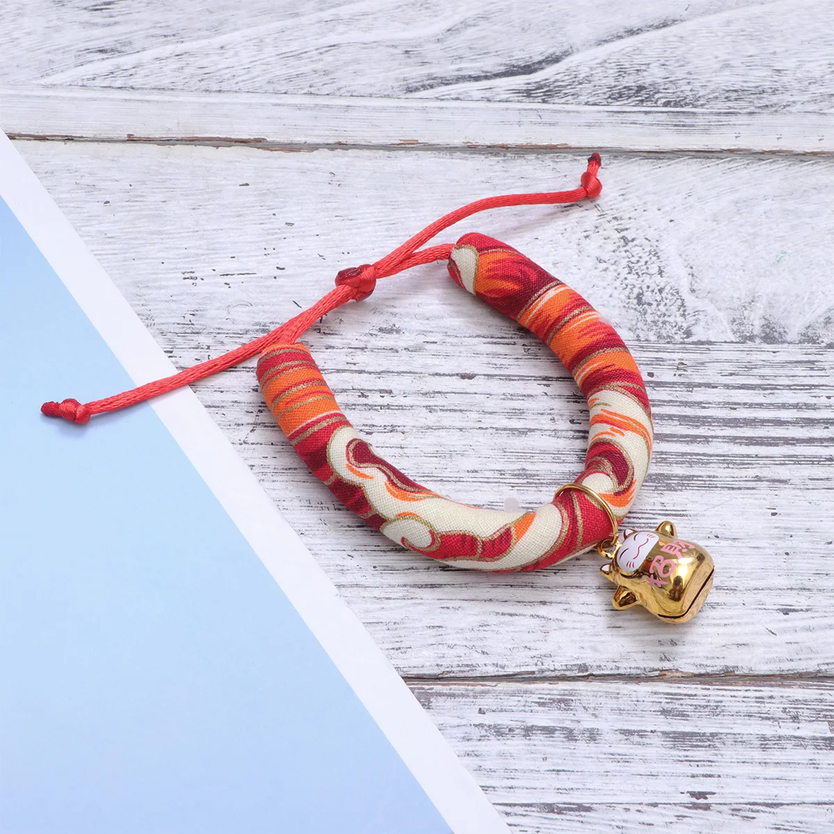 

Cute Japanese Style Cat Collar Small Durable Pet Supplies Fashionable Lucky Pattern Neckband Xs Size Pet Cat Tie