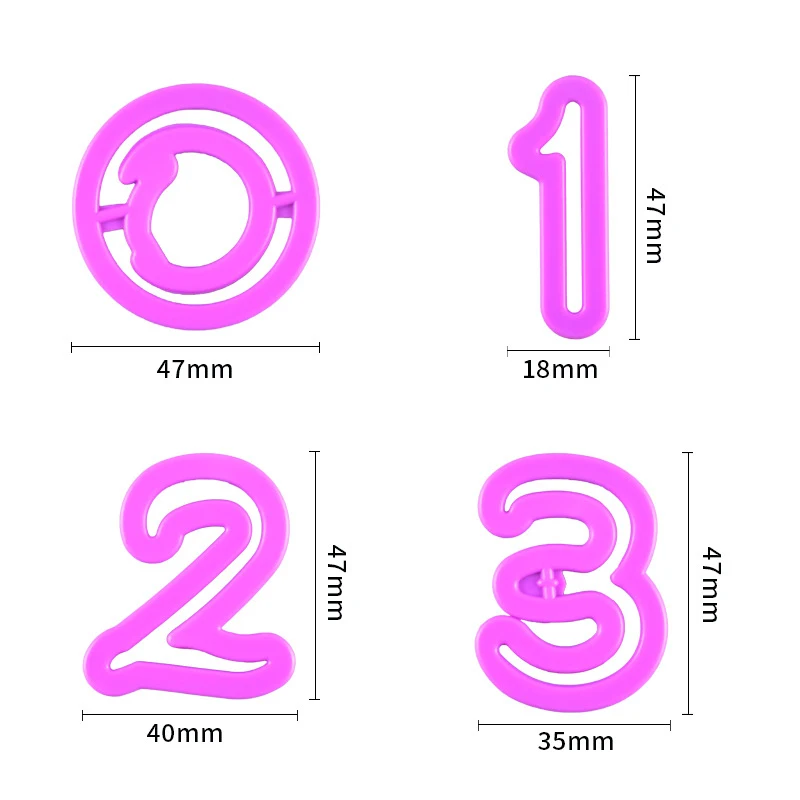 26/10pc Set of Alphanumeric Cake Mold Fondant Candy Craft Cookie Cutter Diy Handmade Project Clay Pastry Cake Decoration Tool