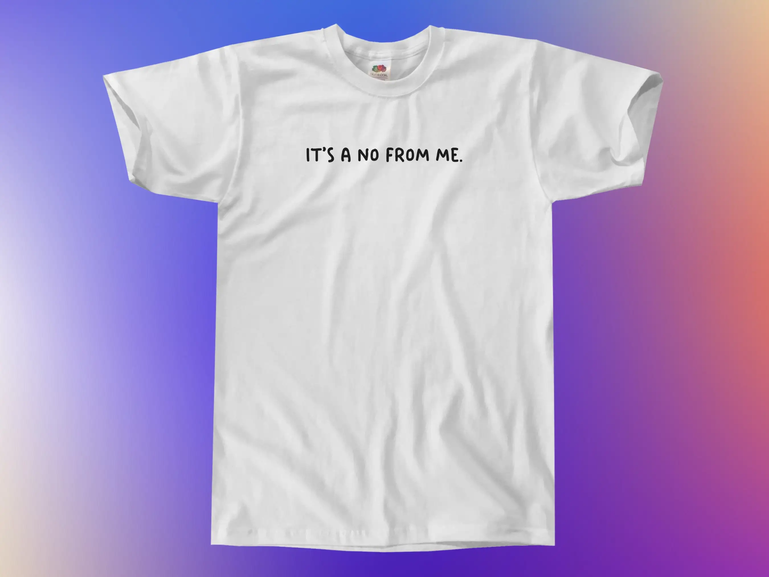 

Футболка It s A No From Me мужская M L XL