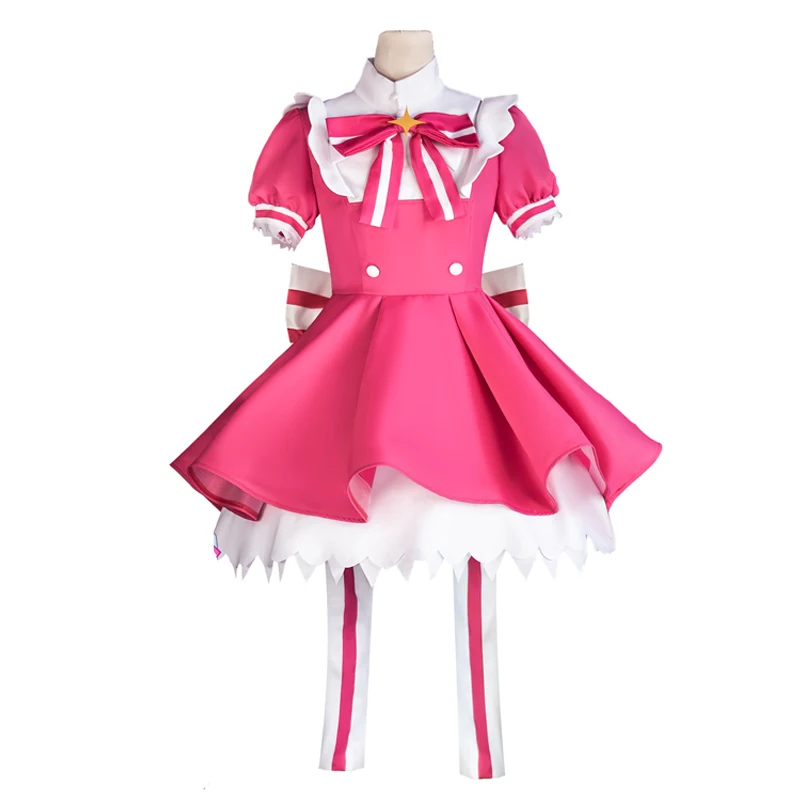 

Женское милое платье Лолиты с короткими рукавами и бантом, аниме, униформа, костюм на Хэллоуин, карнавальная праздничная одежда, Мику Retry Now, карнавальный костюм