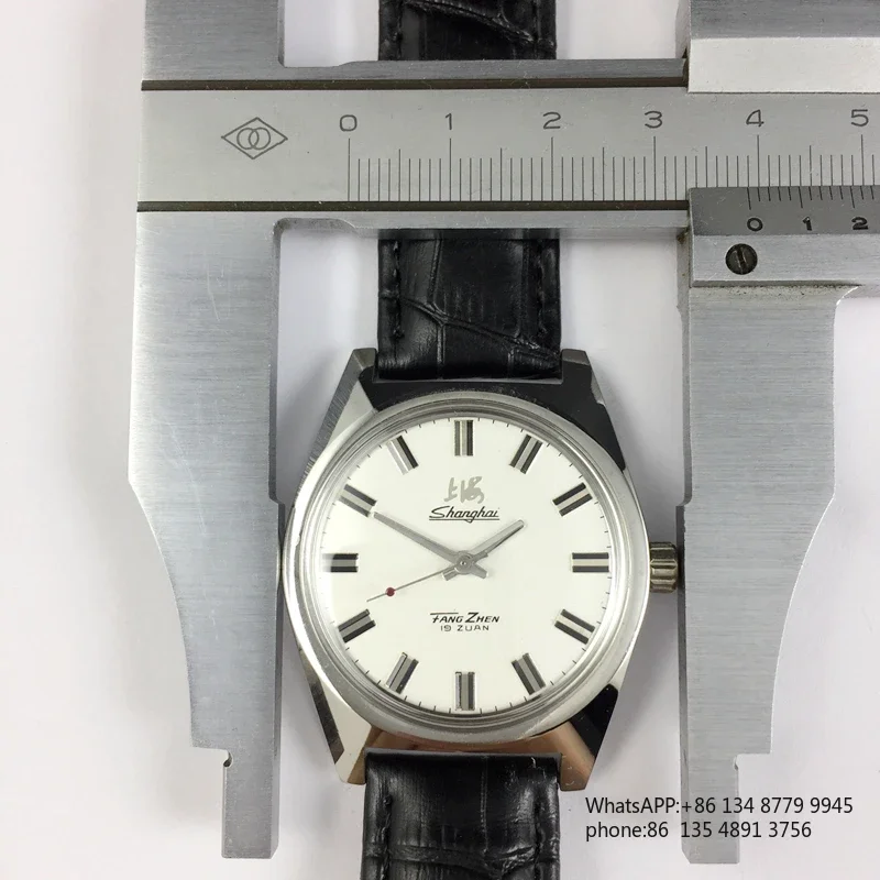 

Original Shanghai watch, all-steel shockproof large watch, manual mechanical watch diameter 38MM