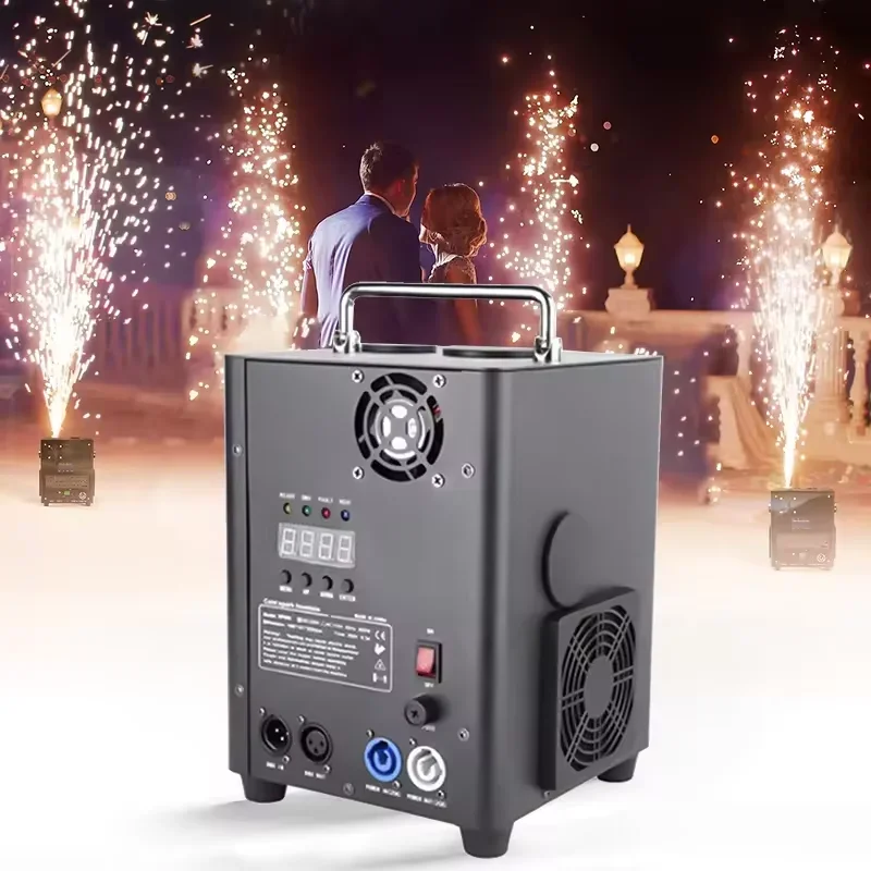 Pop DMX512 600W Cold Spark Machine & Remote Control Effect Machine Party Bar Club Wedding Concert Spark Powder Stage Event Show