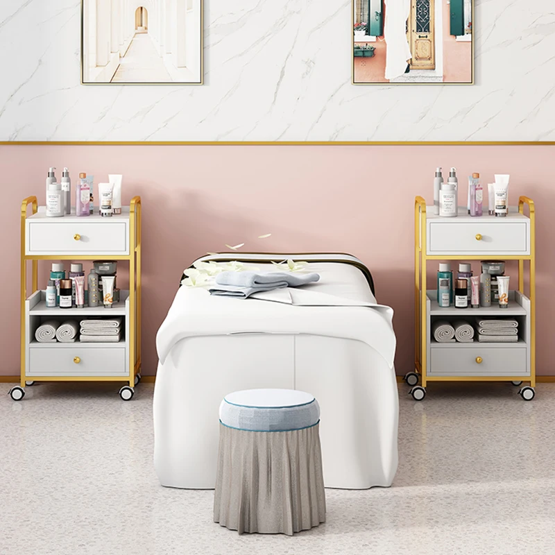 #  Beauty Salon Utility Rolling Cart Nordic Minimalism Storage Shelf Medical Salon Trolley Designers Furniture Kosmetik Wagen