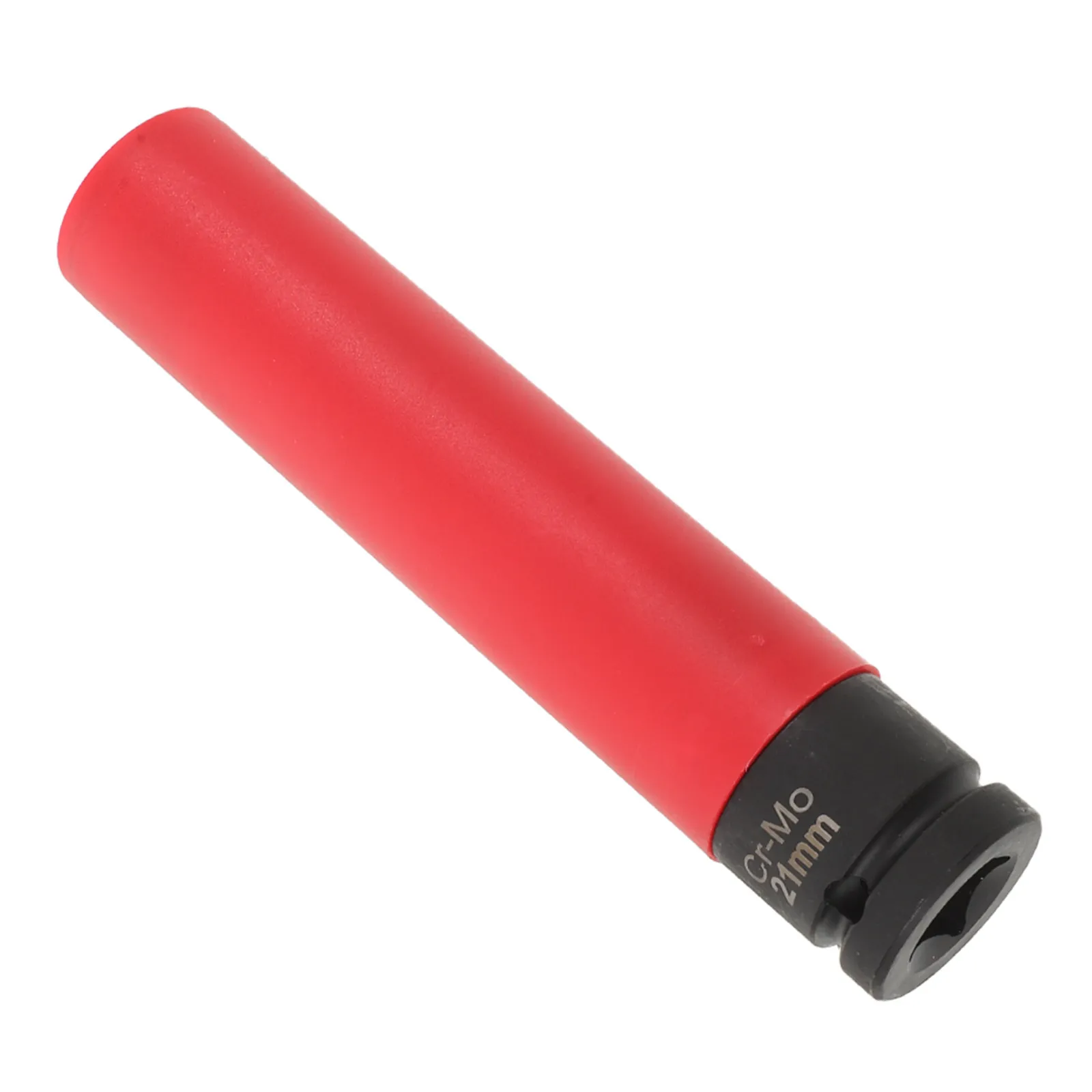 21mm Thin Wall Impact Lug Nut Socket with Nylon Protective Sleeve for Car Wheel Installation and Repair