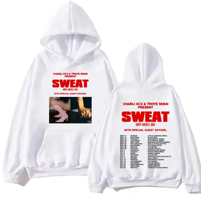 Sweat à capuche Charmovies XCX Tour, pull Hip Hop Harajuku, chemise de protection des médicaments, musique populaire, cadeau GérGift, 2024