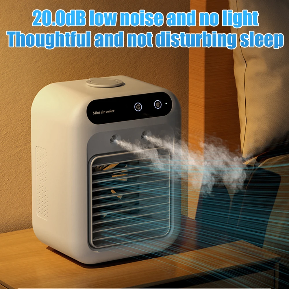 500ML USB Spray Air Humidifier Essential Oil Aromatherapy Humificador Water-Cooling Fan Refrigeration Electric Fan