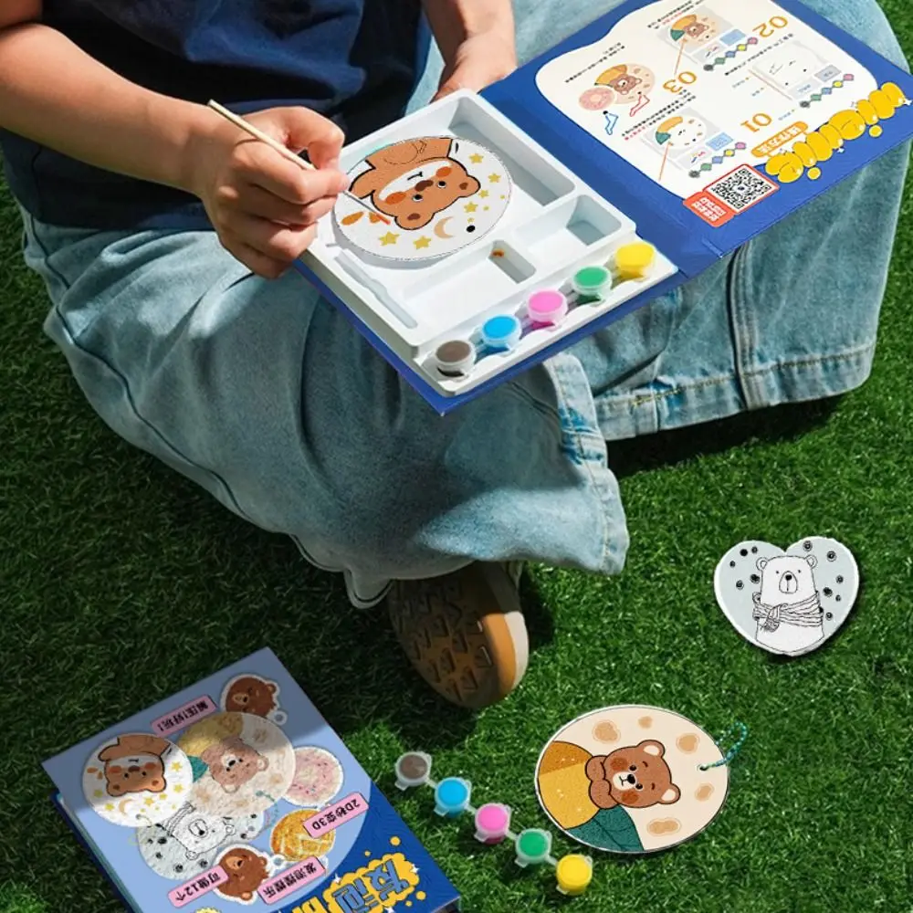 

Water Absorbent DIY Puffy Paint Kit Foam Material Educational Texture Painting Toy Pinching Design Cartoon Foam Paper Craft Toy