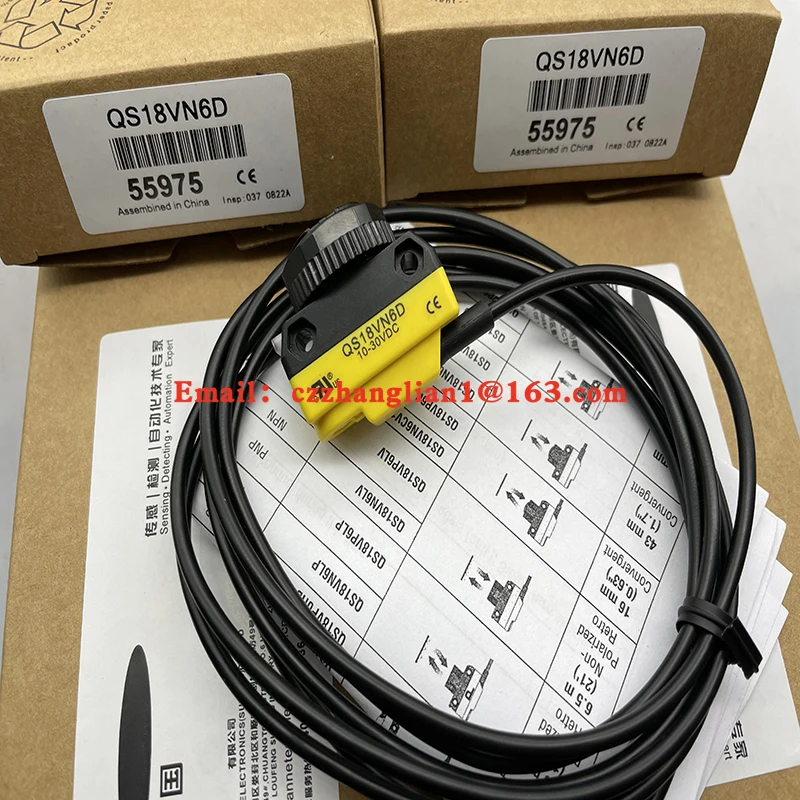 Photoelectric switch  QS18VN6D QS18VP6D QS18VN6LP QS18VN6R+QS186E QS18VP6LP QS18VP6R+QS186E Complete models brand new