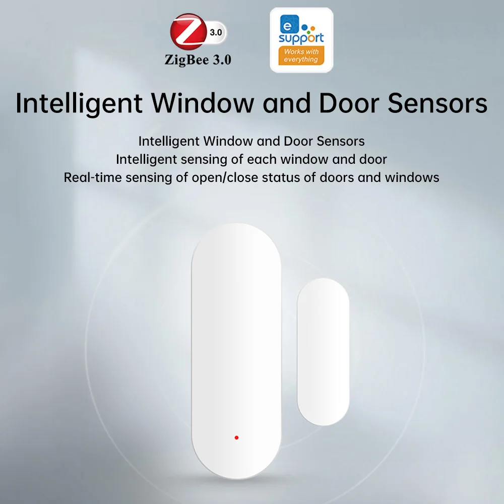 alarme magnetico de porta e janela suporte tuya wifi ewelink zigbee monitoramento remoto sensor de porta aberta anti roubo 01