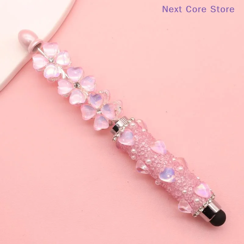 Multifunctional Ballpoint Pens Touch Screen Pen Creative Bead Ballpoint Pen Capacitive Touch Writing Office Study Supplies
