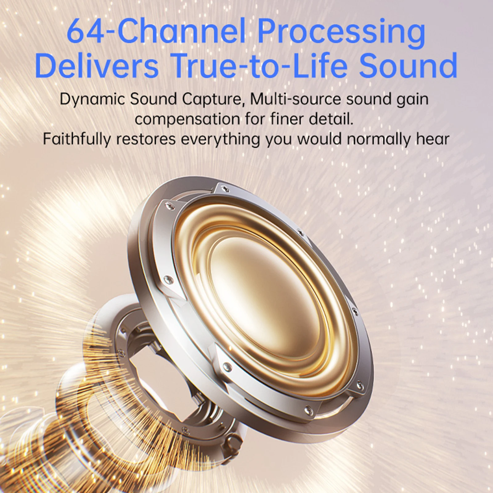 سماعة لاسلكية السمع قابلة للشحن مكبر للصوت جهاز الرياضة الرقبة سماعات لاسلكية 64 قناة لكبار السن الكبار