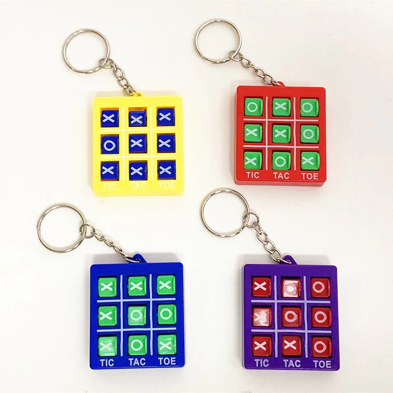 4Pcs/sets Colorful Keychain for Kids Educational Toys Birthday Party Favor Gift