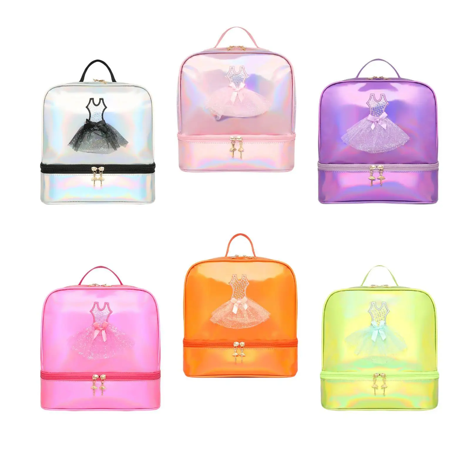 

Ballet Dance Backpack Cute with Adjustable Shoulder Strap Children's Backpack with Shoe Compartment for Travel Sports Dancing