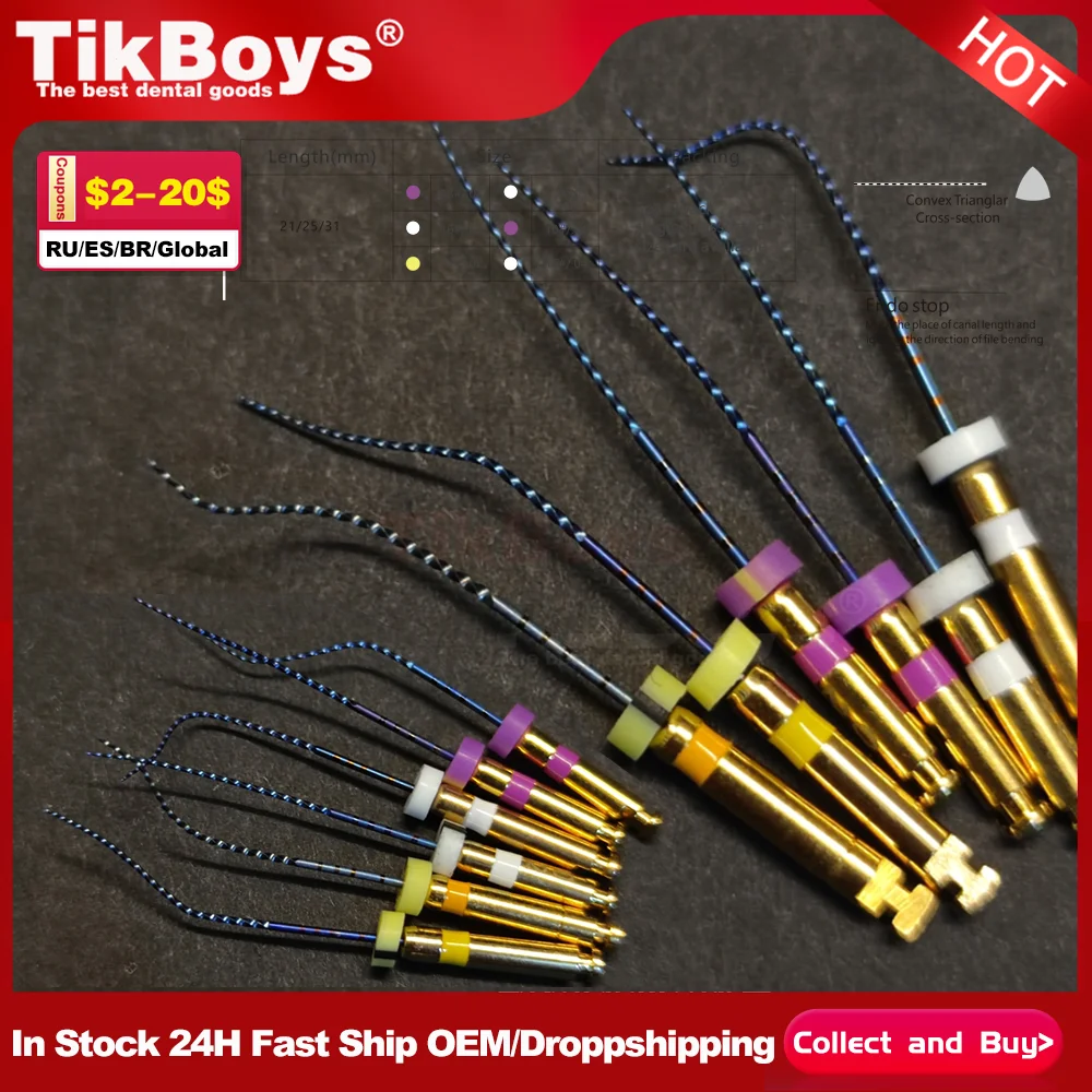 

Dental Niti Path Files Rotary Files Endodontic Cleaning Root Canal Files Dentistry Endo Instrument 21/25mm Material Endodontia