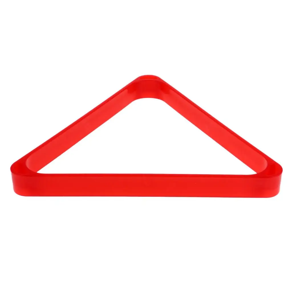 Heavy Duty Standard Resin 8-Ball Triangle Rack for Billiards Snooker Red White