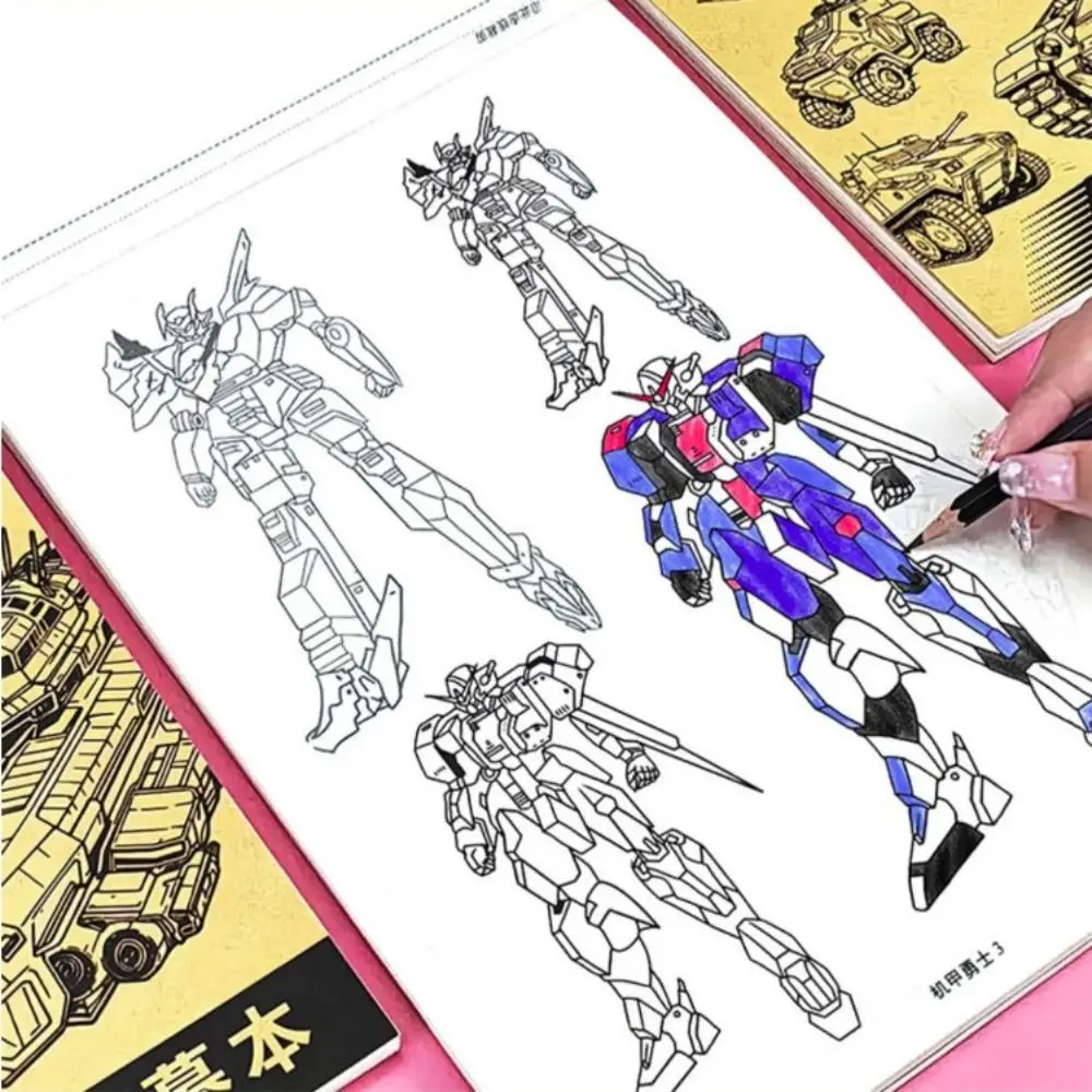 Art Tracing Sketch Hand Painted Tutorial Book Hand Drawn Sketching Art Copy Practice Book Learning Studying Anime Drawing Book