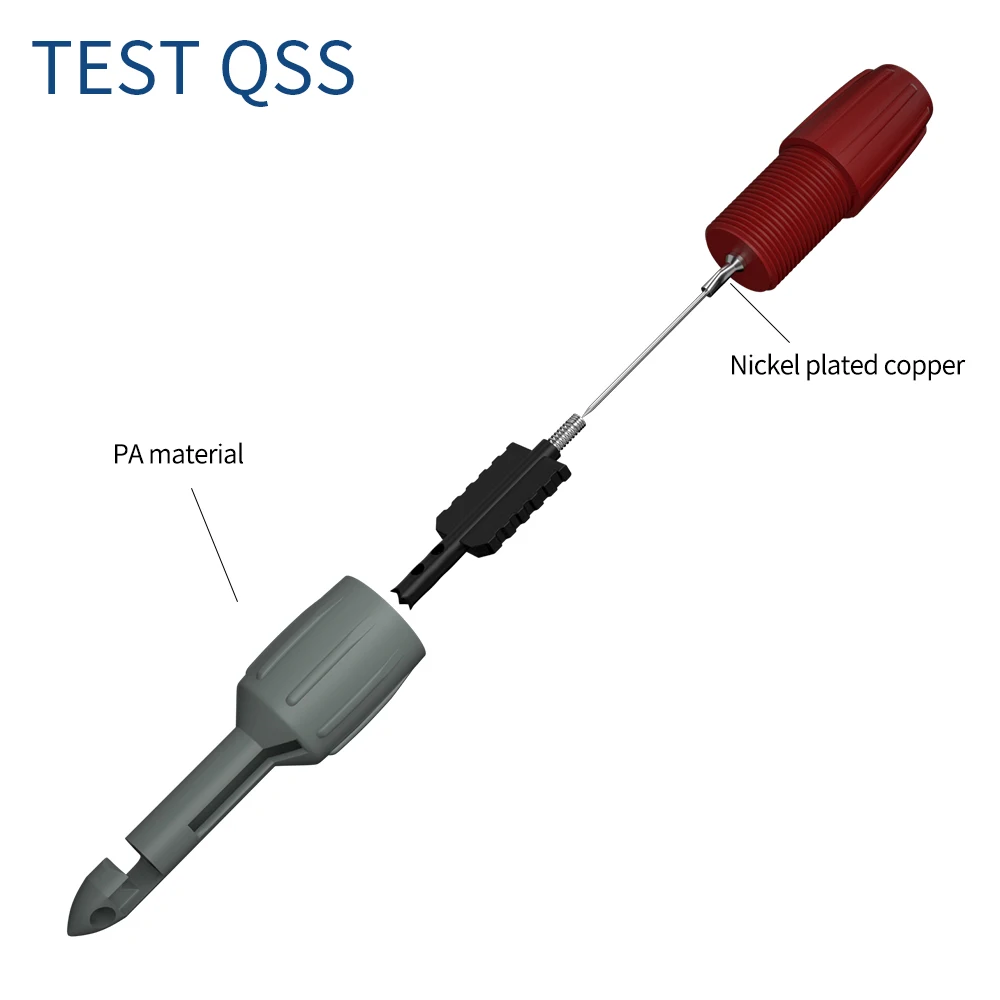 Imagem -06 - Qss Isolamento Wire Piercing Probe Clipes para Multímetro Tensão Voltímetro Teste de Termômetro Q30039 Pcs