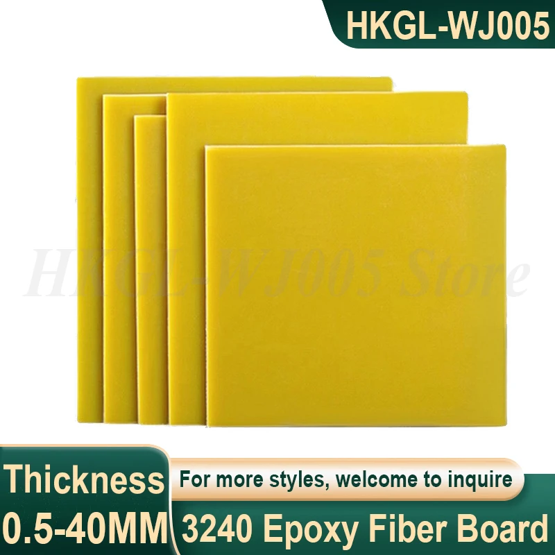 

Thick 0.3-40mm 3240 Epoxy Plate Insulated Epoxy Resin Board High Temperature Resistance 3240 Epoxy Fiber Board Customized