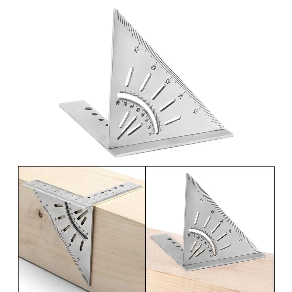 木工定規 3D マイター角度測定器 角度測定ツール サイズ測定ツール