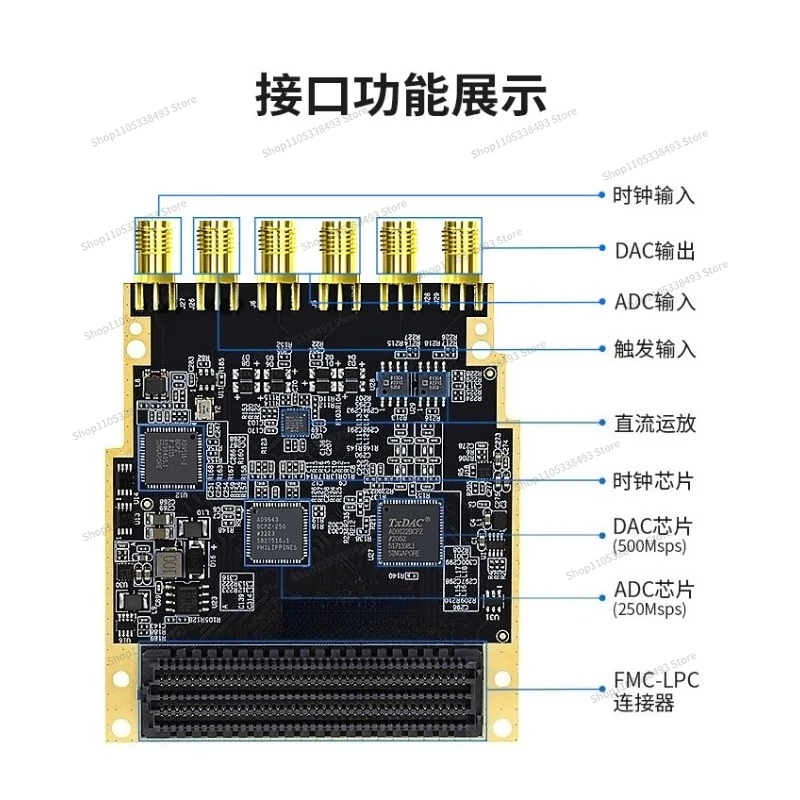 For FPGA High Speed ADC DAC AD9643 14bit 250Msps FMC LPC LVDS