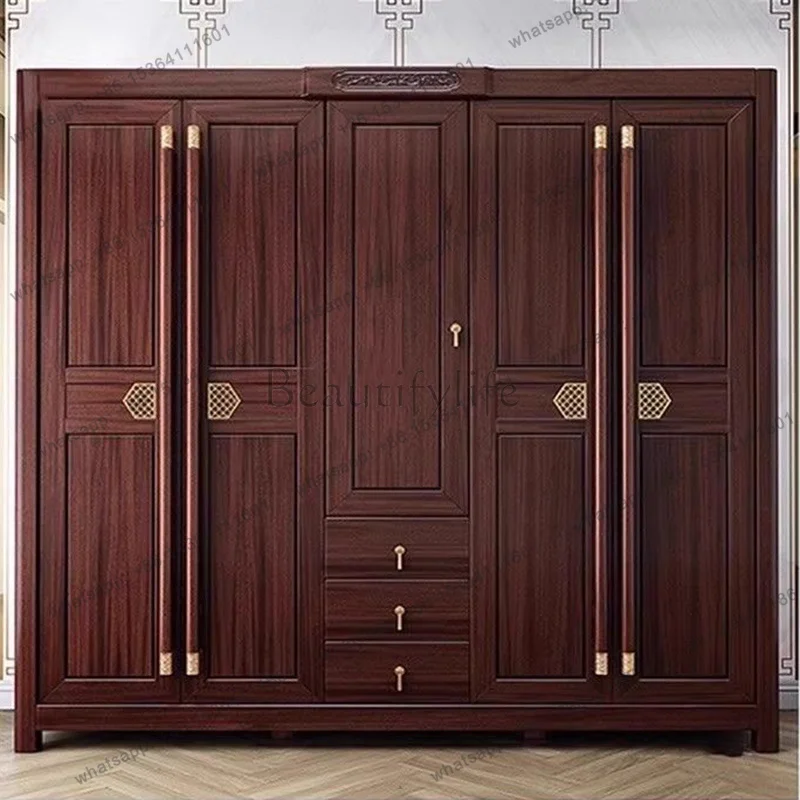 PG Luxury Brown Hall Wardrobes Closet Tall Modular Lounges Wardrobes Closet Storage Drawers Guarda Roupa Casal Furniture Home