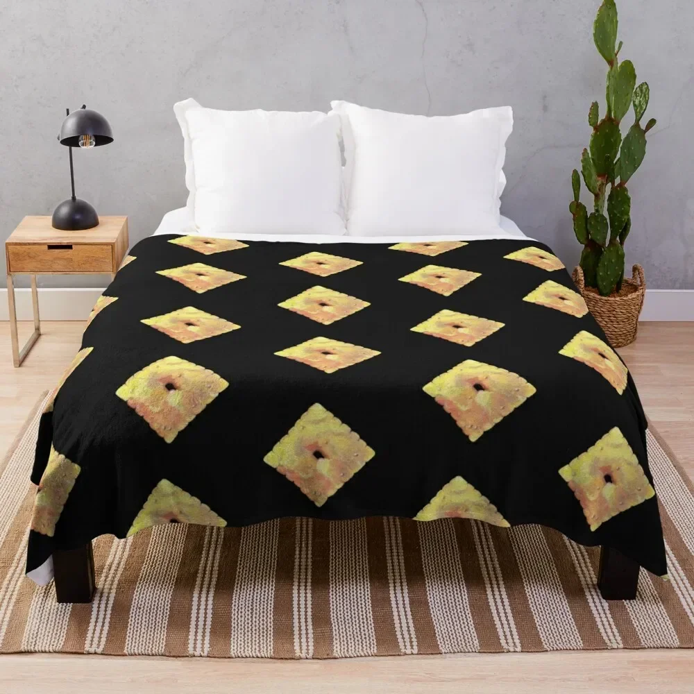 Cheez it Throw Blanket Flannels Weighted for sofa Blankets