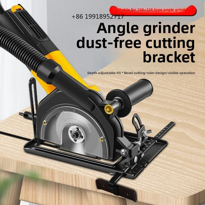 Stable Manual Angle Grinder Converter Suitable for 100-125MM Angle Grinder To Tool Base Bracket 0-40mm Deep Slot Bracket JJ422