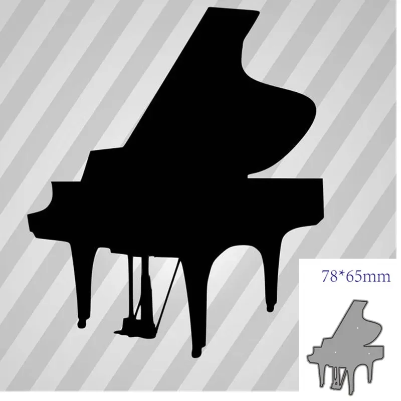 Matrices de Découpe en Métal pour Décoration de Piano, Scrapbook, Papier, Artisanat, Couteau, Moule, Lame, Jolie çon, Pochoirs