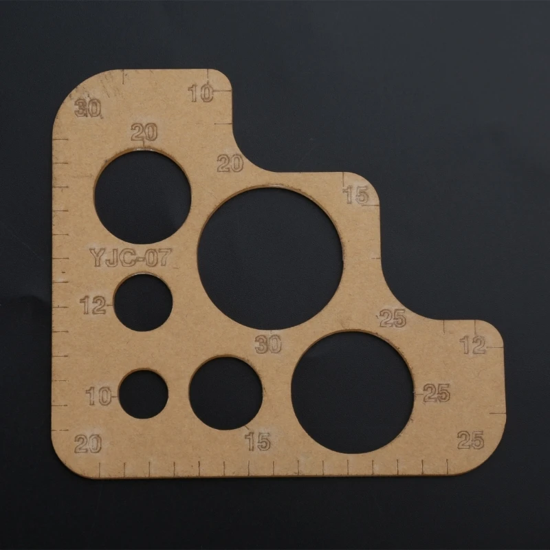 

Clear Acrylic Circle Template, Stitching Corner Templates Leather Positioning Drop Shipping