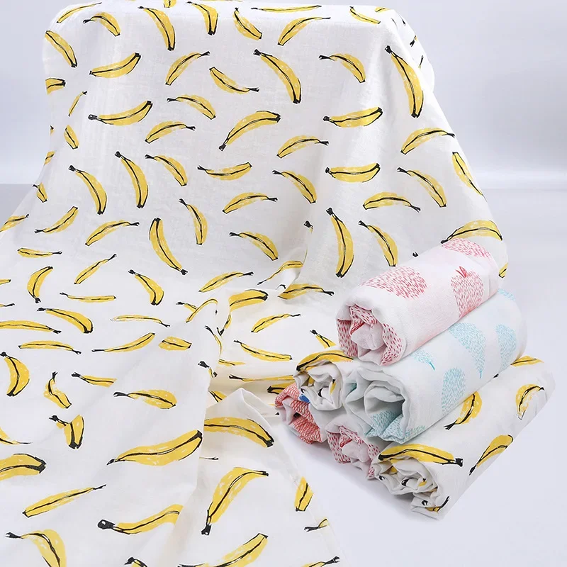 Musselina flanela bebê Swaddle envoltório, 100% algodão, recém-nascidos macios cobertores, fraldas, bebê Swaddle