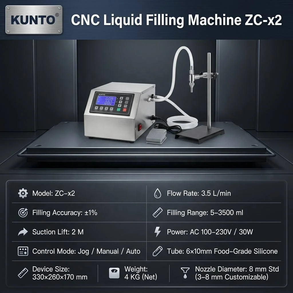Industrial Paste Cream Liquid Filler Machine 316L Pump Head Anti-Drip Design | Intelligent Digital Control OEM Customizable