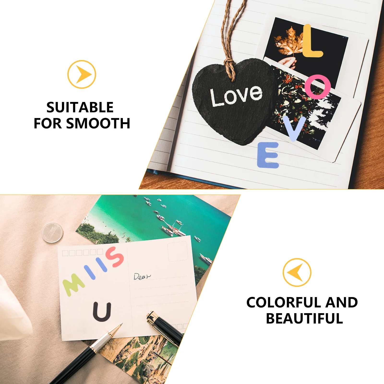 

16 Sheets Colorful Letter Stickers Envelope Sealing Scrapbook Photo Decorative Paper Album