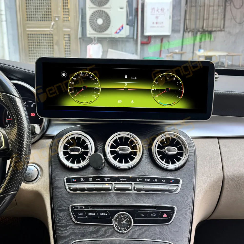 14.9 Inch HD Screen Android 14 Car Radio For Mercedes-Benz C GLC W205 2015-2018 NTG5.0 CarPlay GPS Navigation Multimedia Player