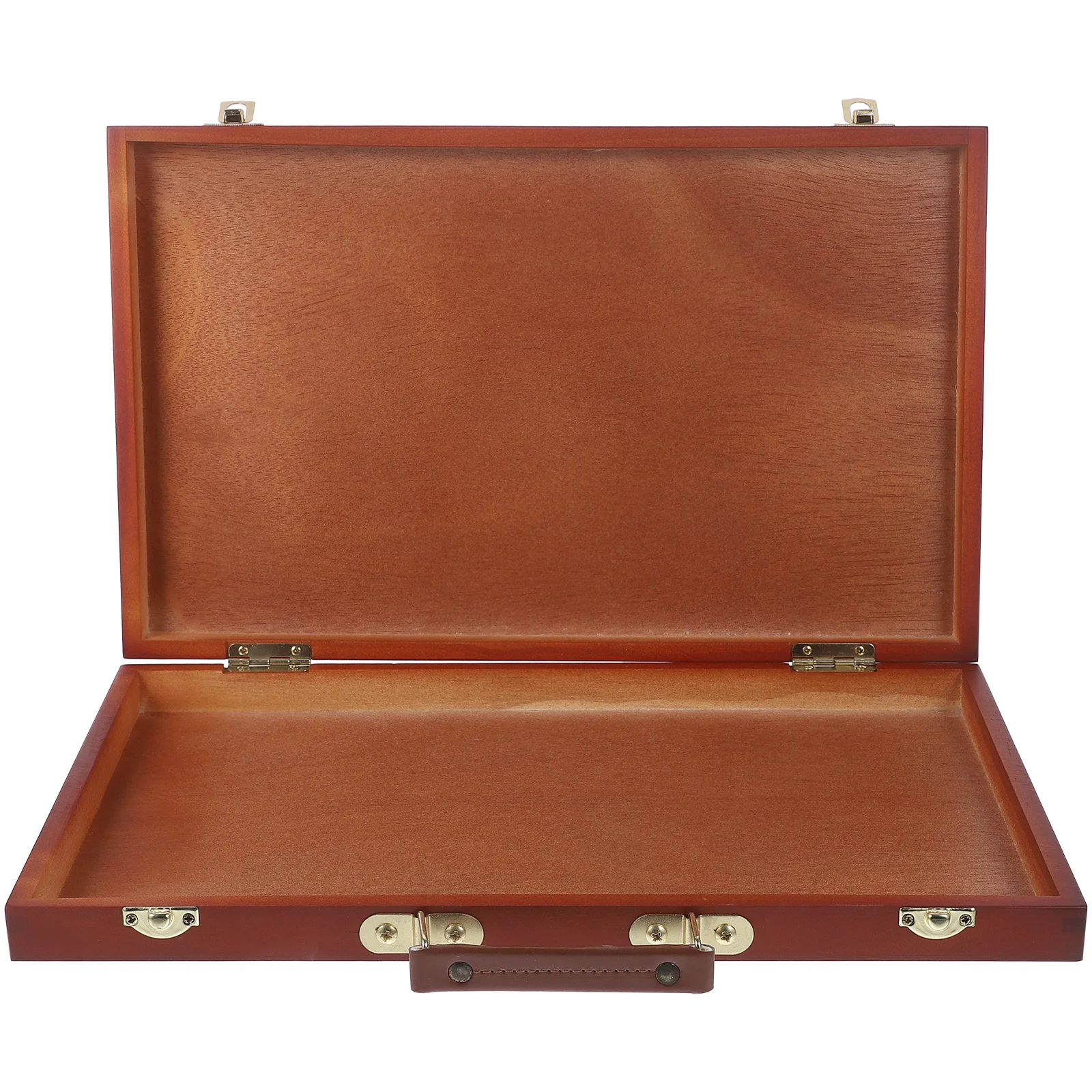 

Wooden Painting Box Small Footprint Desktop Friendly Artist Grade Storage for Pigments Brushes and Drawing Tools