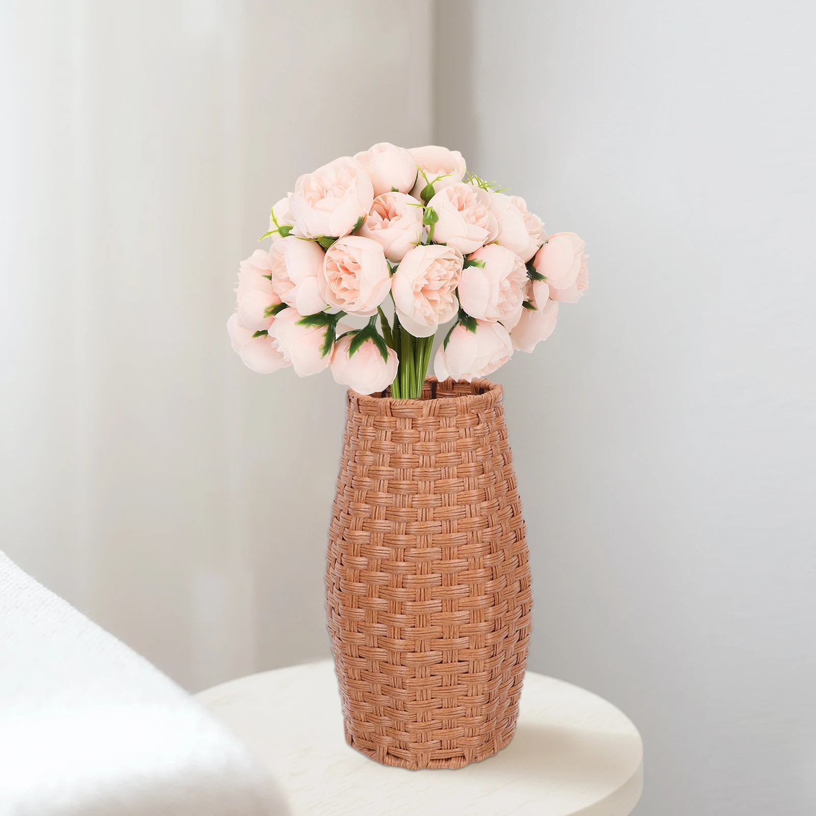 

Artificial Rose Bouquet Purple Wedding Bouquets Bride Decoration Flower Silk Cloth Big Floral Bridesmaid