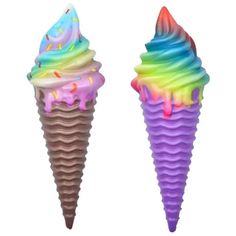 Jouet de crème glacée coloré Squishy à montée lente, doux et créatif, Simulation anti-Stress, cadeau de noël amusant pour enfants