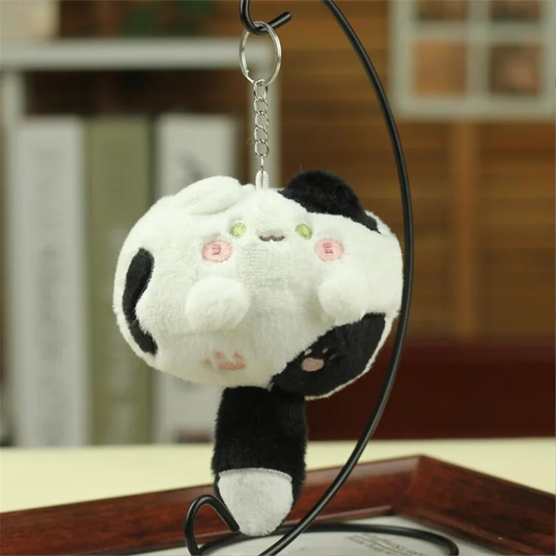 Jouet en peluche chat de dessin animé créatif pour filles, pendentif de sac, mini animal en peluche, porte-clés beurre, ornements, cadeaux, 12cm, 1 pièce