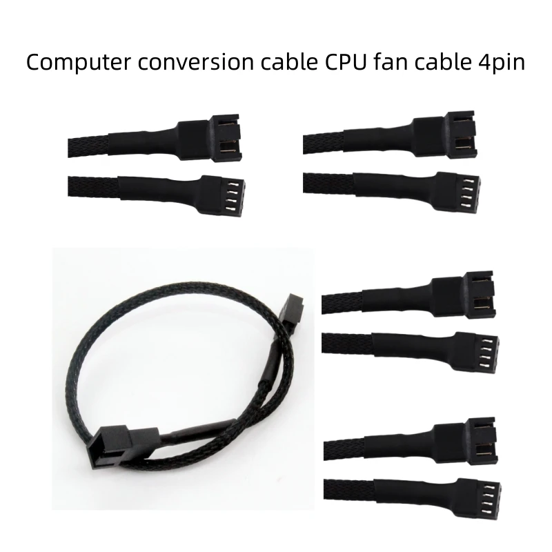 1 stücke Computer Transfer Verkabelung CPU Fan Linie 4pin Motherboard Fan Verlängerung Linie Kühler Pwm Temperatur Control Linie Paket