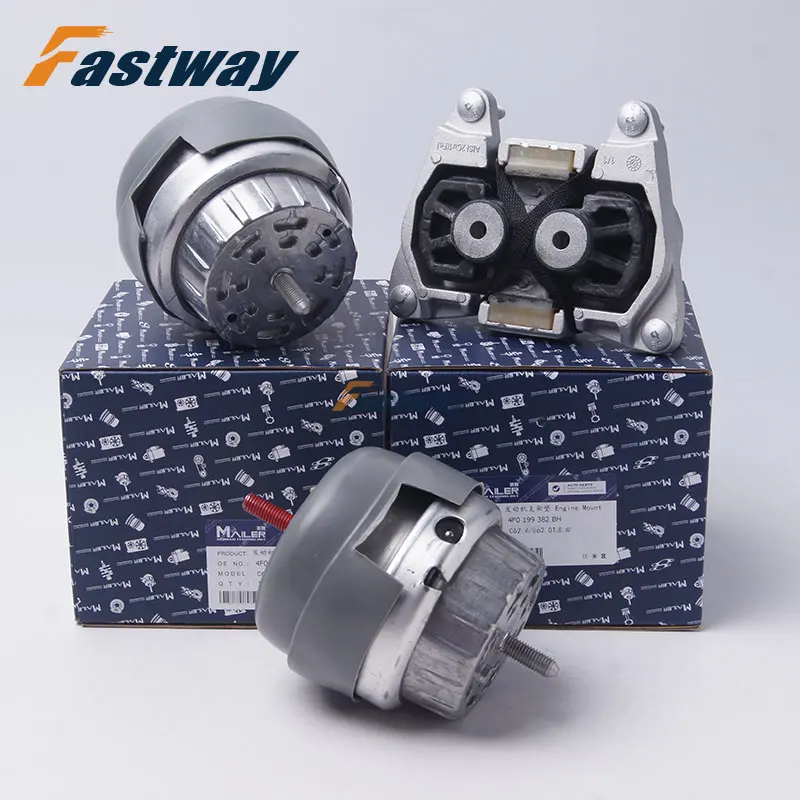 3PCS High Quality Transmission Engine Mount Motor Kit For Audi A6 2005-2011 C6 2.0T BPJ 4F0199379BG 4F0199382BK 4F0399151BL