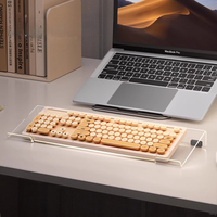 Acrylic Keyboard Tray Stand Ergonomic Desktop Organizer for Gaming Setup and Programming Accessories Office Keyboard Rack