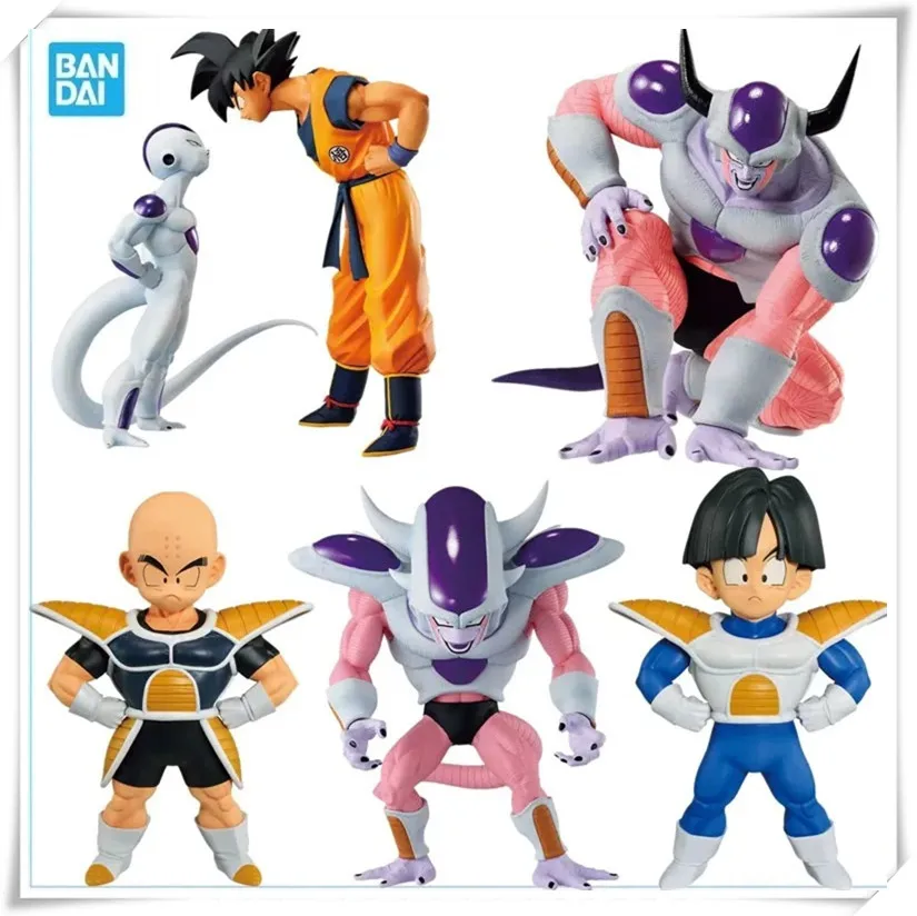 

Bandai Original Anime Dragon Ball Ichiban Kuji Frieza Son Gohan Son Goku Krillin PVC Action Figure Collectible Model Toys