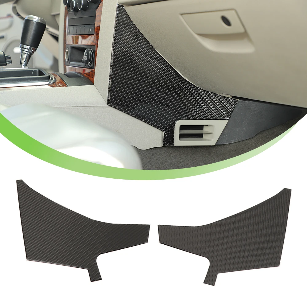 

Leg Air Outlet Vent Panel Decoration Cover Trim for Jeep Commander 2006 2007 2008 2009 2010 Car Interior Accessories CarbonFiber