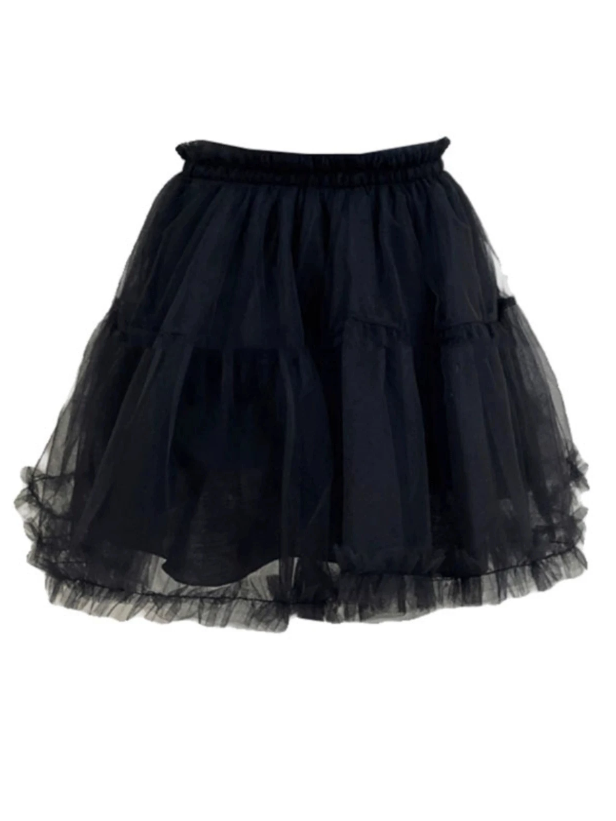 

Korean Sle High Waist Double Layered Me Skirt Spring Sweet Retro Full A-Line Skirt for Women Commute Friendly